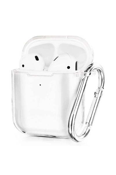 Mey İthalat®  Airpods 2 (2.nesil) Hang Kılıf - Şeffaf