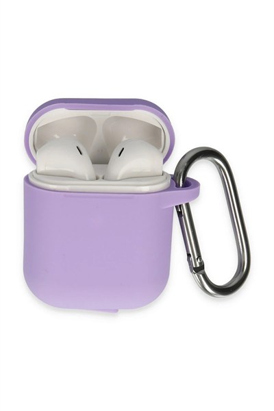 Mey İthalat®  Airpods 2 (2.nesil) Hang Kılıf - Lila