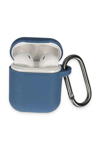 Mey İthalat®  Airpods 2 (2.nesil) Hang Kılıf - Lacivert