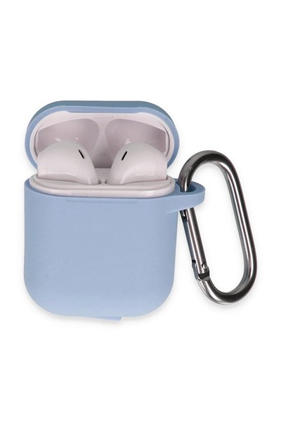 Mey İthalat®  Airpods 2 (2.nesil) Hang Kılıf - Mavi