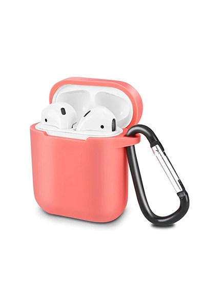 Mey İthalat®  Airpods 2 (2.nesil) Sert Silikon Kılıf - Fuşya