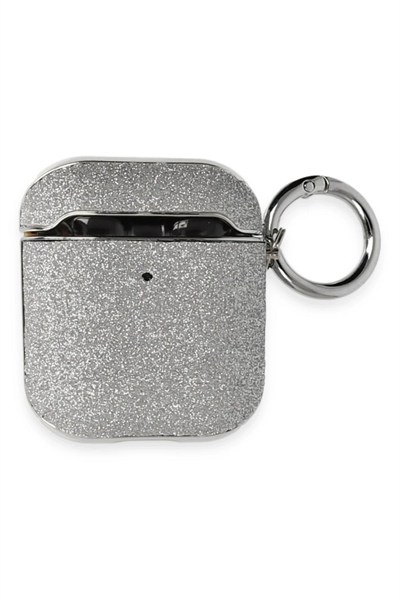 Mey İthalat®  Airpods 2 (2.nesil) Spell Simli Kılıf - Gümüş