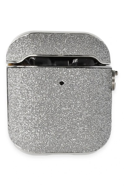 Mey İthalat®  Airpods 2 (2.nesil) Spell Simli Kılıf - Gümüş