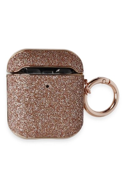 Mey İthalat®  Airpods 2 (2.nesil) Spell Simli Kılıf - Rose Gold