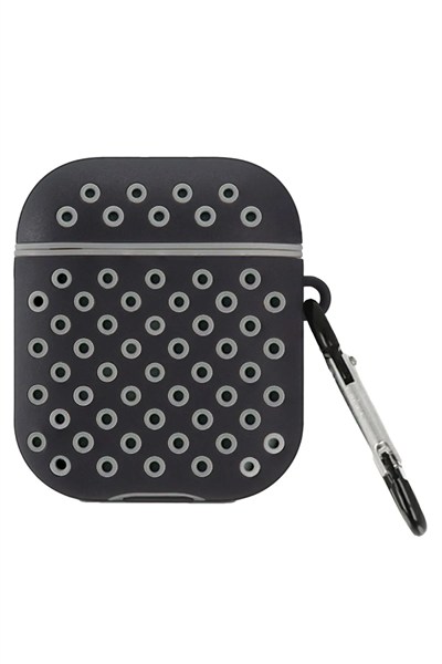 Mey İthalat®  Airpods 2 (2.nesil) Spor Delikli Kılıf - Siyah-Gri