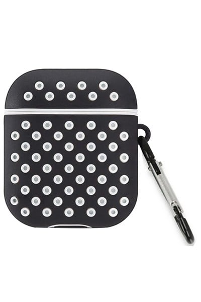 Mey İthalat®  Airpods 2 (2.nesil) Spor Delikli Kılıf - Siyah-Beyaz