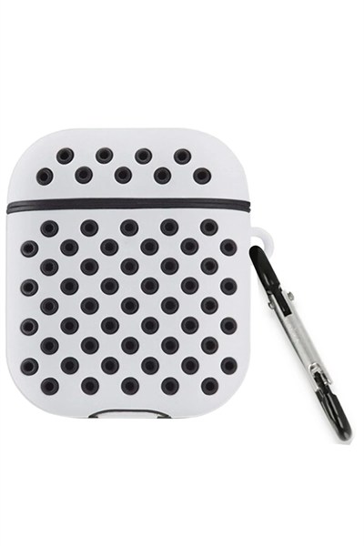 Mey İthalat®  Airpods 2 (2.nesil) Spor Delikli Kılıf - Gri-Siyah