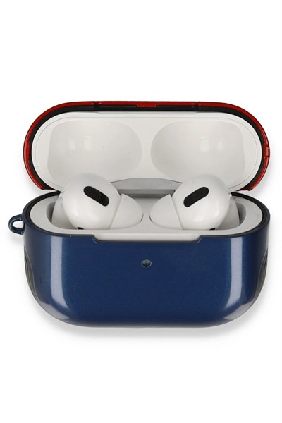 Mey İthalat®  Airpods 3 (3.nesil) 3in1 Kılıf - Lacivert-Kırmızı