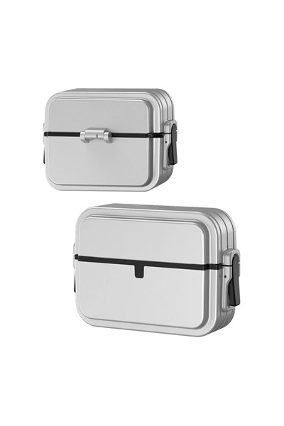 Mey İthalat®  Airpods 3 (3.nesil) 404 Kilitli Kılıf - Gri