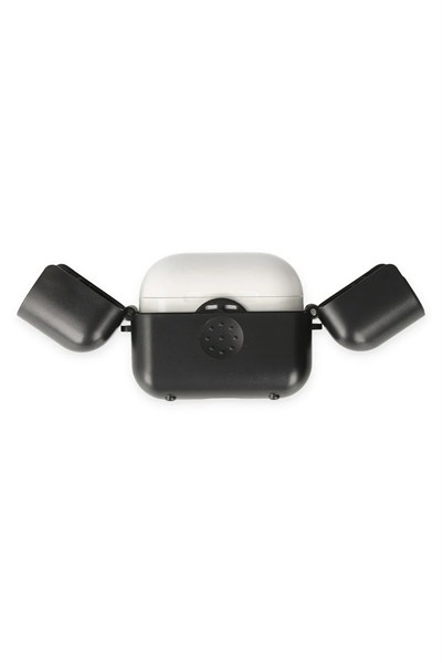 Mey İthalat®  Airpods 3 (3.nesil) Basmalı Kılıf - Siyah