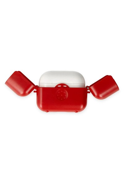 Mey İthalat®  Airpods 3 (3.nesil) Basmalı Kılıf - Kırmızı