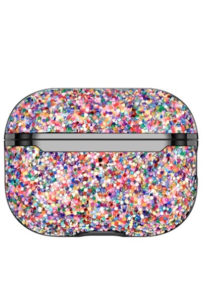 Mey İthalat®  Airpods 3 (3.nesil) Bright Simli Airpods Kapak - Gold