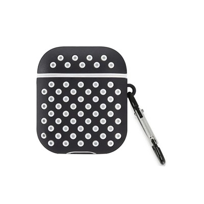 Mey İthalat®  Airpods 3 (3.nesil) Spor Delikli Kılıf - Siyah-Beyaz