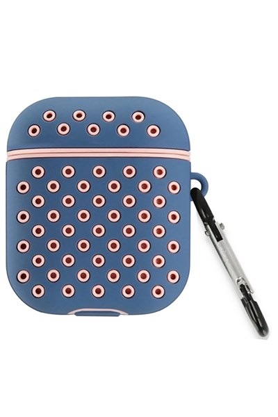 Mey İthalat®  Airpods 3 (3.nesil) Spor Delikli Kılıf - Mavi-Pembe
