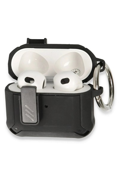 Mey İthalat®  Airpods 3 (3.nesil) Truva Kılıf - Siyah