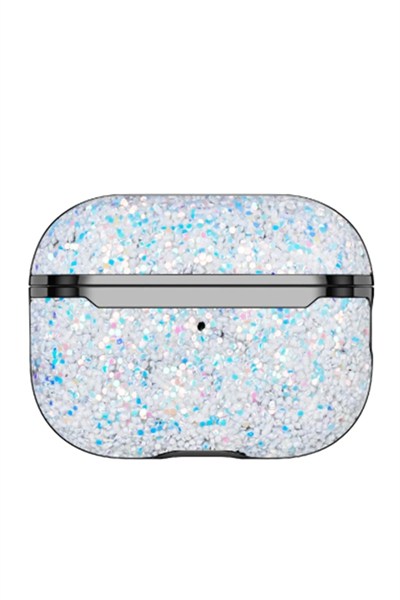 Mey İthalat®  Airpods Pro 2 (2.nesil) Bright Simli Airpods Kapak - Gümüş