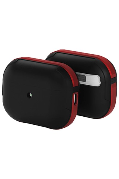 Mey İthalat®  Airpods Pro 2 (2.nesil) MO-A8 Armor Kılıf - Kırmızı