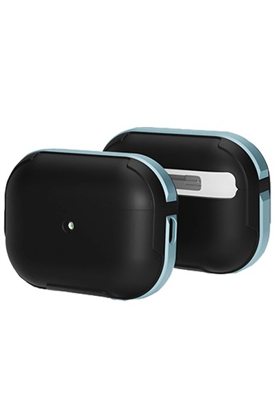 Mey İthalat®  Airpods Pro 2 (2.nesil) MO-A8 Armor Kılıf - Sierra Blue