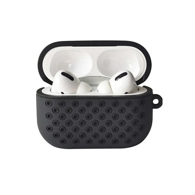 Mey İthalat®  Airpods Pro 2 (2.nesil) Spor Delikli Kılıf - Siyah-Siyah