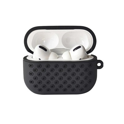 Mey İthalat®  Airpods Pro 2 (2.nesil) Spor Delikli Kılıf - Siyah-Siyah