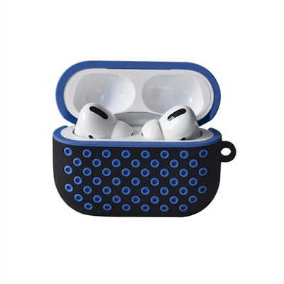 Mey İthalat®  Airpods Pro 2 (2.nesil) Spor Delikli Kılıf - Siyah-Mavi
