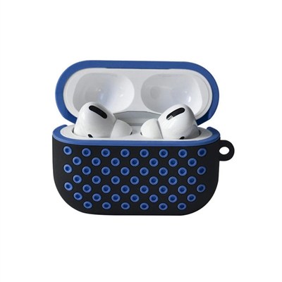 Mey İthalat®  Airpods Pro 2 (2.nesil) Spor Delikli Kılıf - Siyah-Mavi