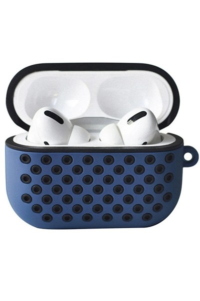 Mey İthalat®  Airpods Pro 2 (2.nesil) Spor Delikli Kılıf - Lacivert-Siyah