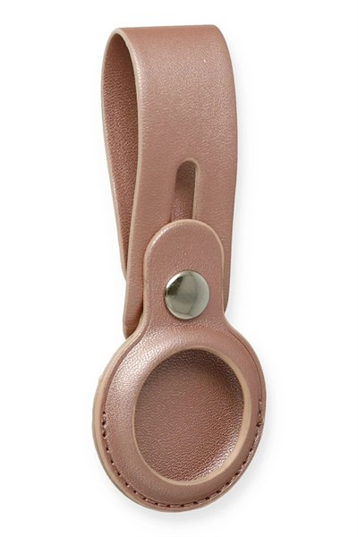 Mey İthalat®  Airtag Askılı Deri Kılıf - Rose Gold