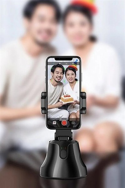 Mey İthalat®  Apai Genie 360 Derece Takip Etme Özellikli Selfie Gimbal - Siyah