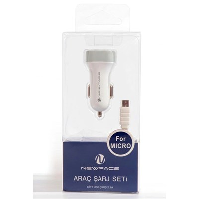 Mey İthalat®  C17 Micro USB 2.1A Araç Şarjı