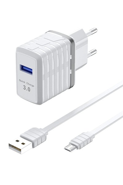 Mey İthalat®  C32Q 3.0 Quick Micro USB Seyahat Şarj Cihazı