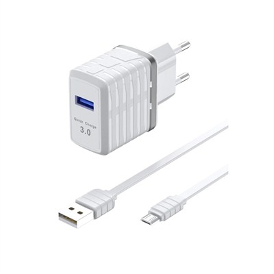 Mey İthalat®  C32Q 3.0 Quick Micro USB Seyahat Şarj Cihazı