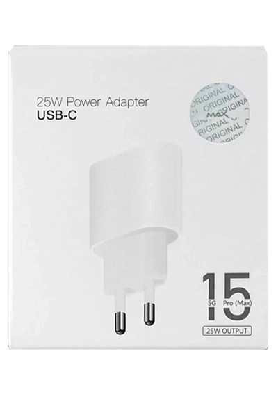 Mey İthalat®  CA-13 25W Type-C Şarj Adaptörü - Beyaz