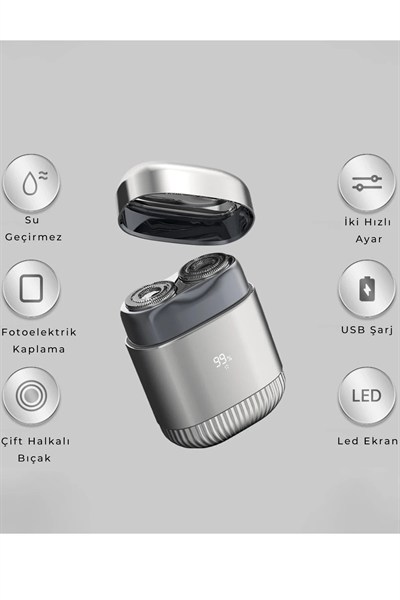 Mey İthalat®  CB-S2 Tıraş Makinesi - Gümüş