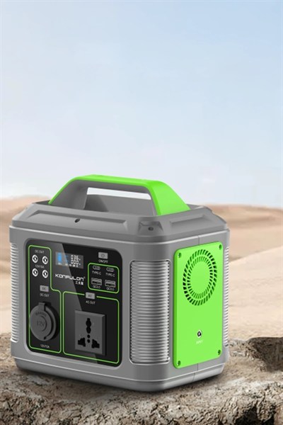 Mey İthalat®  CN04 Powerbank 300W 60.000 mAh 5W Led Işıklı Kamp Şarj PD 60W - Gri