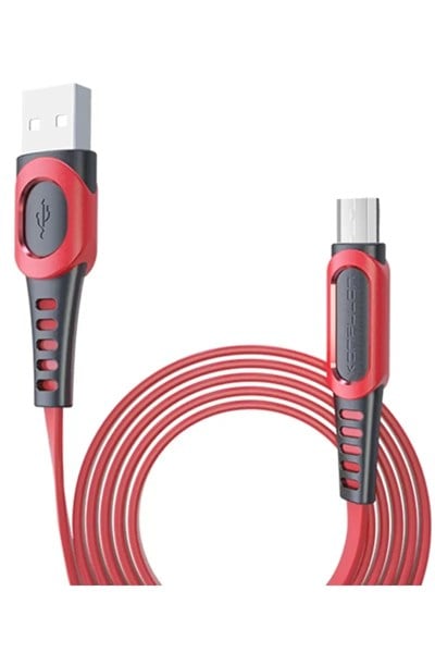 Mey İthalat®  DC01 Süper Hızlı Micro USB Kablo 1M 2.4A - Kırmızı