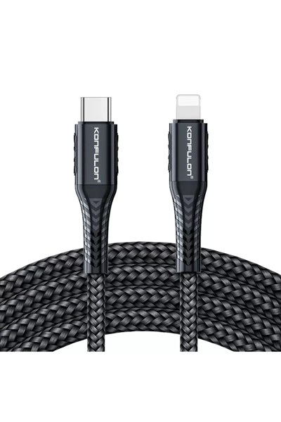 Mey İthalat®  DC35 Type-C to Lightning Kablo 1MT - Siyah