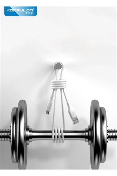 Mey İthalat®  DC64 USB to Lightning 1M 3.0A Hızlı Şarj Kablo - Beyaz