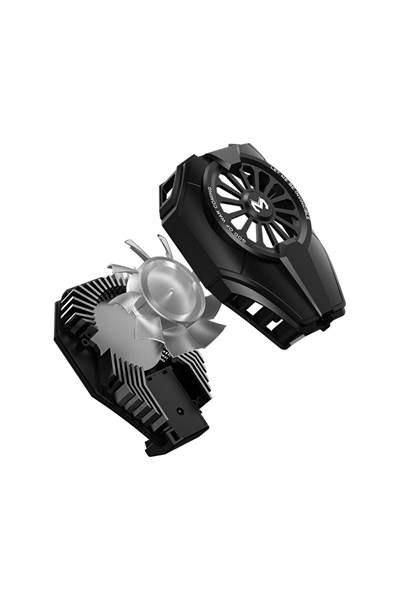 Mey İthalat®  DL06 RGB Radyatör Telefon Soğutucu Fan - Siyah