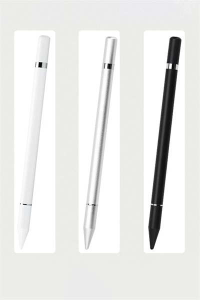 Mey İthalat®  Dokunmatik Stylus Kalem Pen 110 - Gümüş