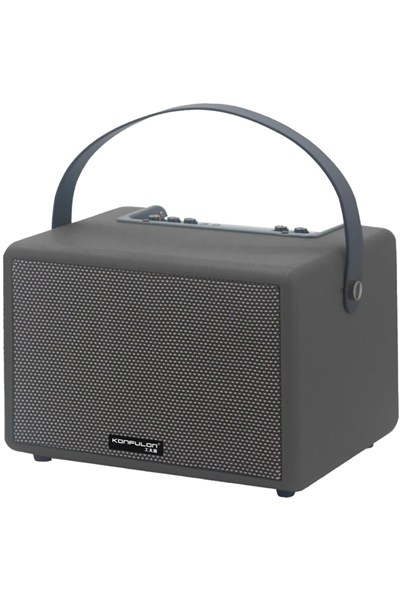 Mey İthalat®  F31 50W Sürücülü 2 Adet Mikrofonlu BT 5.2 Kablosuz Hoparlör - Siyah