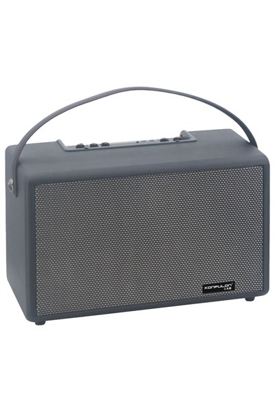 Mey İthalat®  F32 2x50W Sürücülü 2 Adet Mikrofonlu BT 5.2 Kablosuz Hoparlör - Siyah