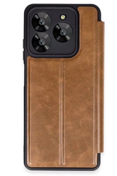 Mey İthalat®  General Mobile Era 50 Kılıf Flip Cover - Taba