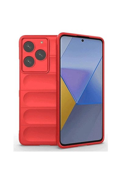 Mey İthalat®  General Mobile Era 50 Kılıf Optimum Silikon - Kırmızı