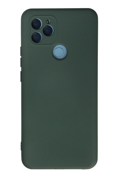 Mey İthalat®  General Mobile GM 21 Kılıf Nano içi Kadife Silikon - Koyu Yeşil