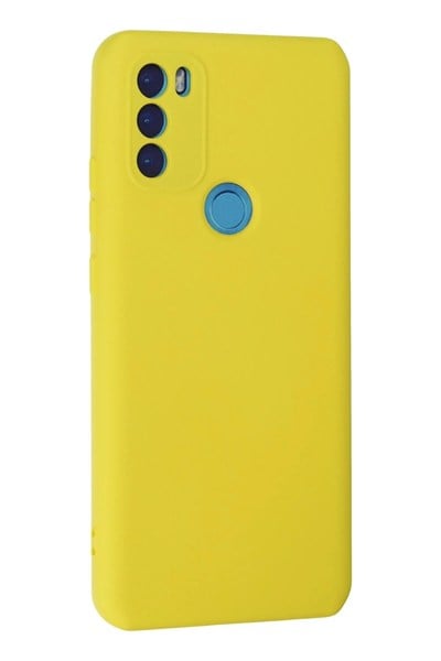 Mey İthalat®  General Mobile GM 21 Plus Kılıf Nano içi Kadife Silikon - Sarı