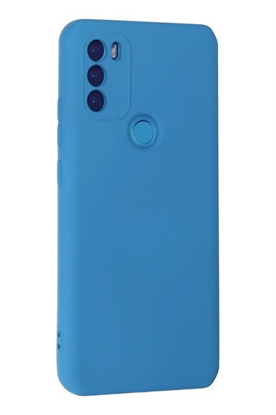 Mey İthalat®  General Mobile GM 21 Plus Kılıf Nano içi Kadife Silikon - Mavi
