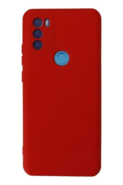 Mey İthalat®  General Mobile GM 21 Plus Kılıf Nano içi Kadife Silikon - Kırmızı