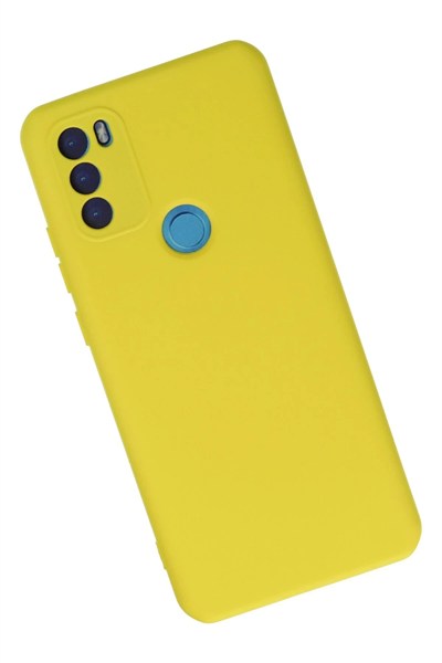 Mey İthalat®  General Mobile GM 21 Plus Kılıf Nano içi Kadife Silikon - Sarı