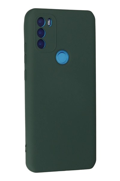 Mey İthalat®  General Mobile GM 21 Plus Kılıf Nano içi Kadife Silikon - Koyu Yeşil